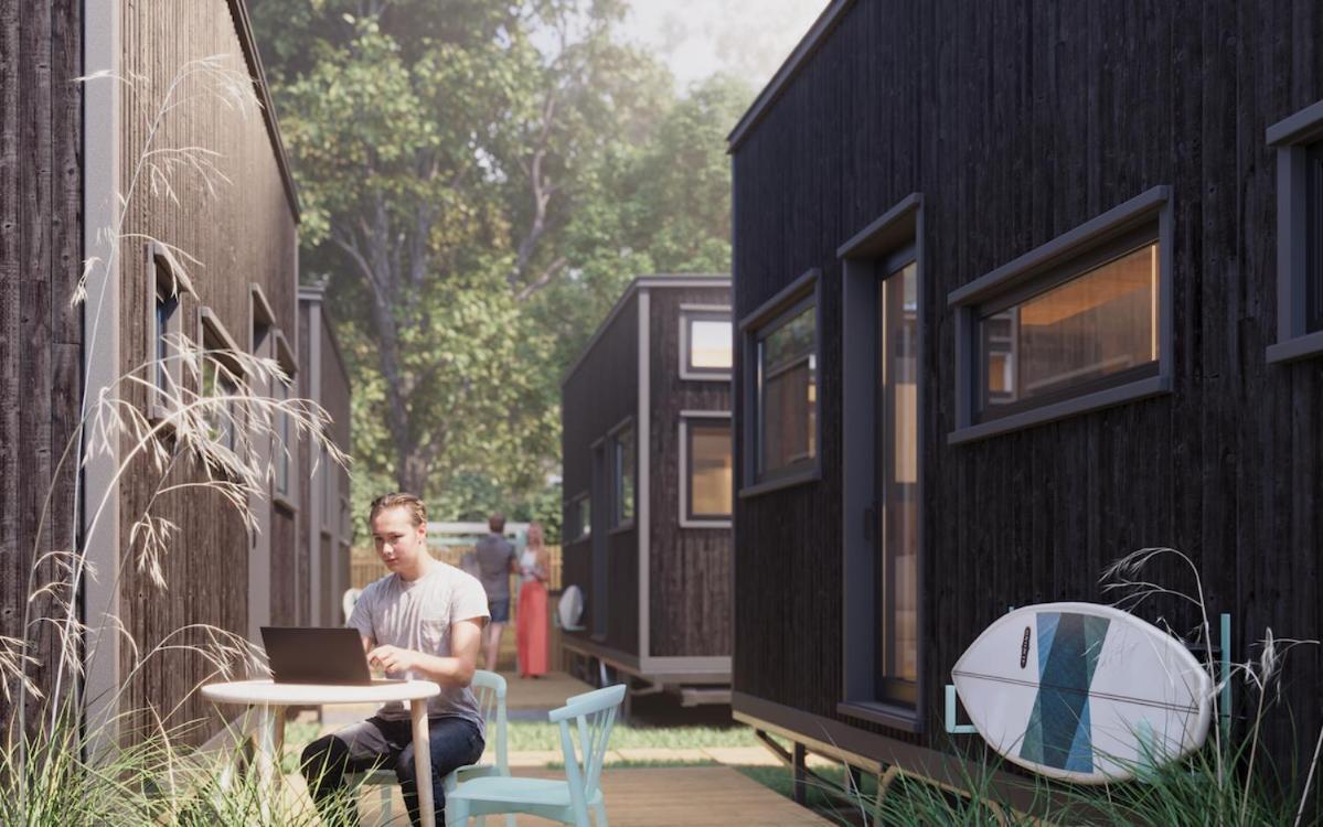 Chalepe 20 Komfortowe Domki "Tiny House" Chałupy Exteriér fotografie